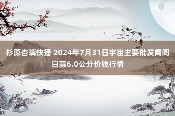 杉原杏璃快播 2024年7月31日宇宙主要批发阛阓白蒜6.0公分价钱行情