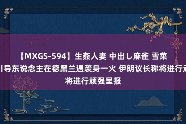 【MXGS-594】生姦人妻 中出し麻雀 雪菜 哈马斯引导东说念主在德黑兰遇袭身一火 伊朗议长称将进行顽强呈报