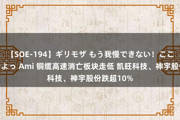 【SOE-194】ギリモザ もう我慢できない！ここでエッチしよっ Ami 铜缆高速消亡板块走低 凯旺科技、神宇股份跌超10%