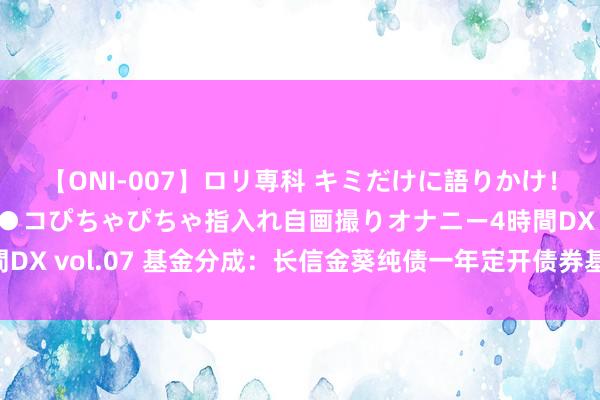 【ONI-007】ロリ専科 キミだけに語りかけ！ロリっ娘20人！オマ●コぴちゃぴちゃ指入れ自画撮りオナニー4時間DX vol.07 基金分成：长信金葵纯债一年定开债券基金8月29日分成