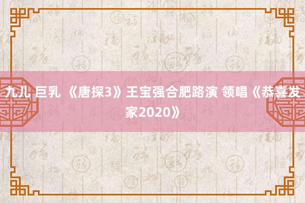 九儿 巨乳 《唐探3》王宝强合肥路演 领唱《恭喜发家2020》